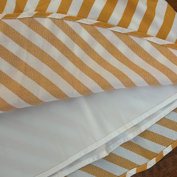 NWT Ann Taylor Loft yellow & white striped dress - Picture 11 of 12